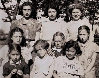 Fotografía vintage original / Picnic / 1940