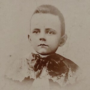 Rare Original Antique Miniature Photograph | Little Georgie