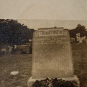 Original Antique Photograph | The Trautwein Grave