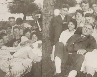 Photographie ancienne originale de RPPC | L'arbre généalogique