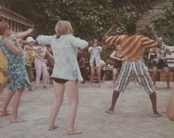 Original Vintage Farbfotografie | Gruppe Aerobic