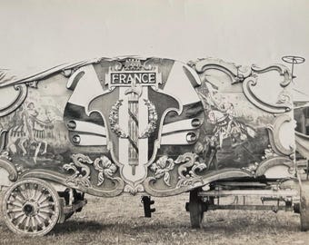 Original Antique Photograph | The Circus Trailer