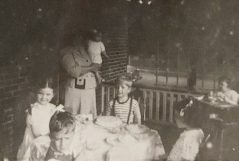 Porch Party Original Vintage Photograph