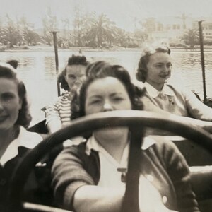 Original Vintage Photograph | Steering on the Water