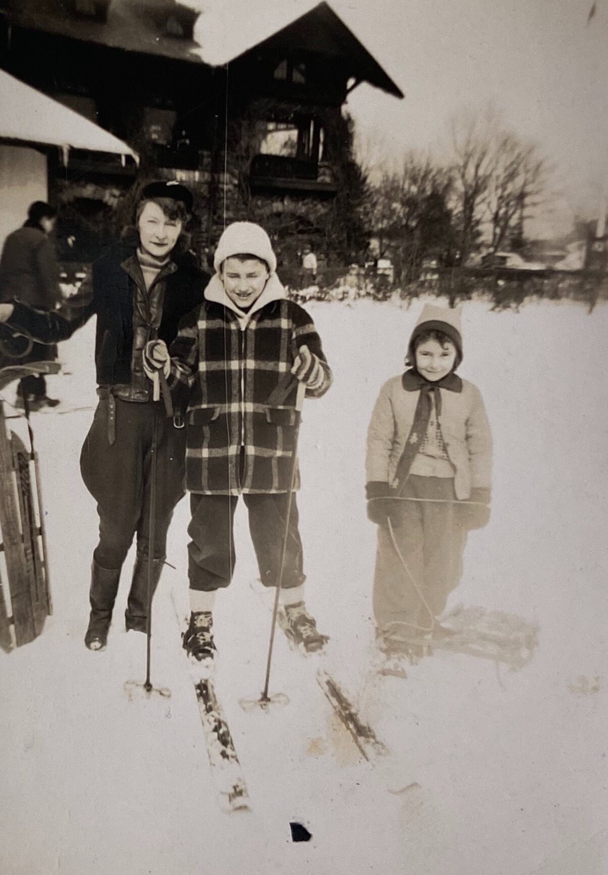 Mini-skis pour enfant débutant, fixations et bâtons (Gebraucht) in