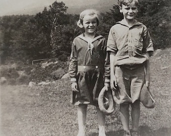 Fotografía original de época / Los niños del campo