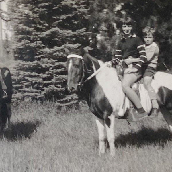 Original Vintage Photograph | Kid Riders