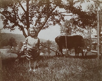 Original Antique Photograph | Doris on the Farm