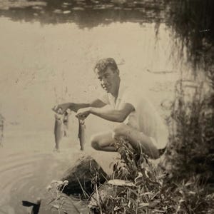 Original Antique Photograph | Double Catch