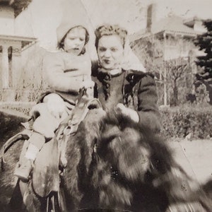 Original Antique Photograph | First Pony Ride