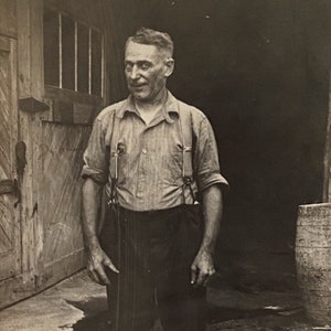 Fotografía antigua original / El trabajador