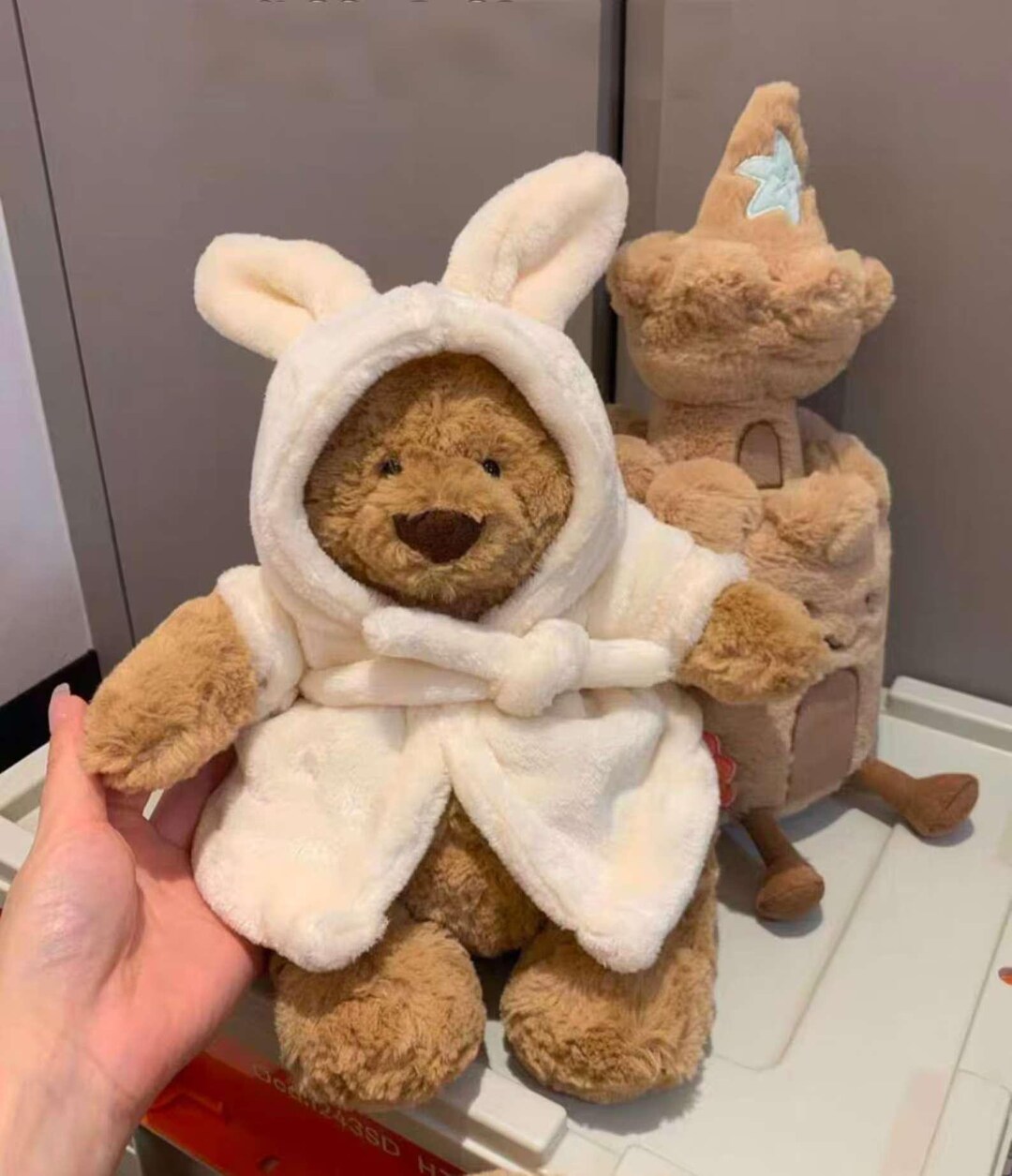 Jellycat Bartholomew Bear Plush, Bunny Robe, Soft Stuffed Animal 28cm ...
