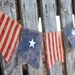USA flag burlap banner (customazable size)