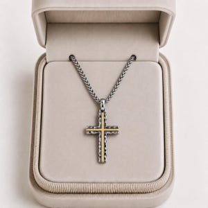 Hammered Sterling Silver Refiner's Cross Necklace Tested by Fire Pendant Faith Christian Gift Jewelry