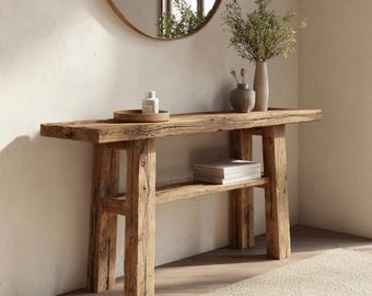 Rustic Console Table, Walnut Console, Epoxy Console, Custom Console, Handmade Console