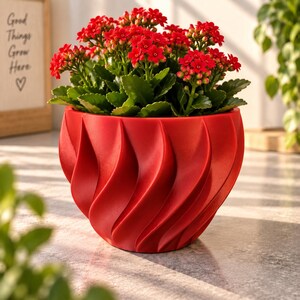 Blumentopf STL Datei, 3D Drck Modell, Flower Pot 3D Print, Pflanzentopf, Digitaler Download