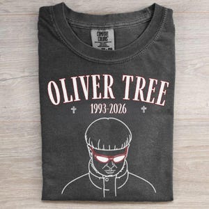 RIP Oliver Tree Shirt, Oliver Tree Memorial Graphic Tee, Vintage Music Tribute Shirt image 1