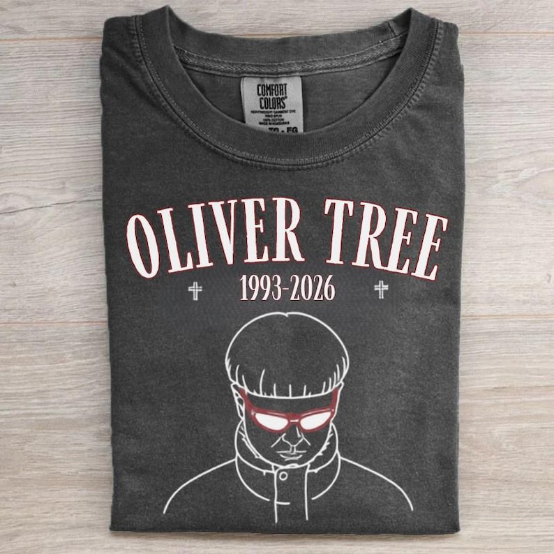 RIP Oliver Tree Shirt, Oliver Tree Memorial Graphic Tee, Vintage Music Tribute Shirt image 1
