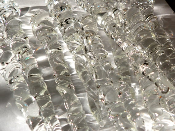 Christmas Ornament Glass Icicles Set of Twenty Holiday Tree Decoration Hand Blown Glass Christmas Ornament Glass Icicles Set of Twenty Holiday Tree Decoration Hand Blown Glass