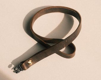 Quick Release Ledergurt, Kurzer Kameragurt für kleine Analoge und DSLR Kamera - Vintage Camera Strap aus Leder