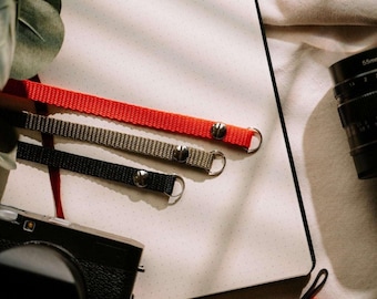 Kameraseil, Basic Kameragurt in Schwarz für Analoge und DSLR Kamera - Einfacher Vintage Camera Strap