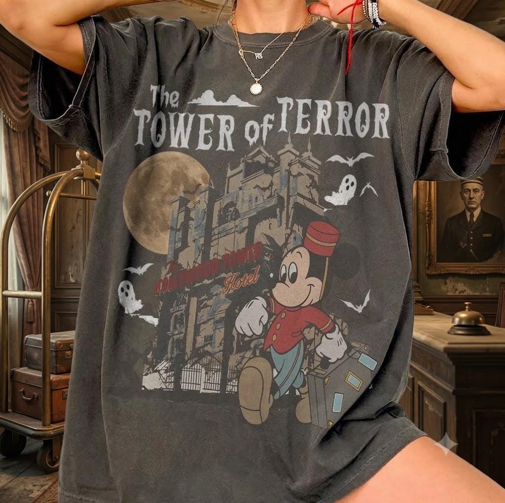 Tower of Terror Shirt Mickey - Etsy