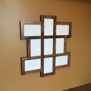 Multi Photo Collage Frame, Picture Frame Collage for 8x10, 5x7, or 4x6 Multiple Orientation Pictures