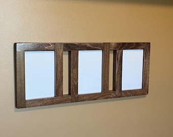 3 Opening Collage Frame for 8x10, 5x7, or 4x6 Pictures with Negative Space Accents