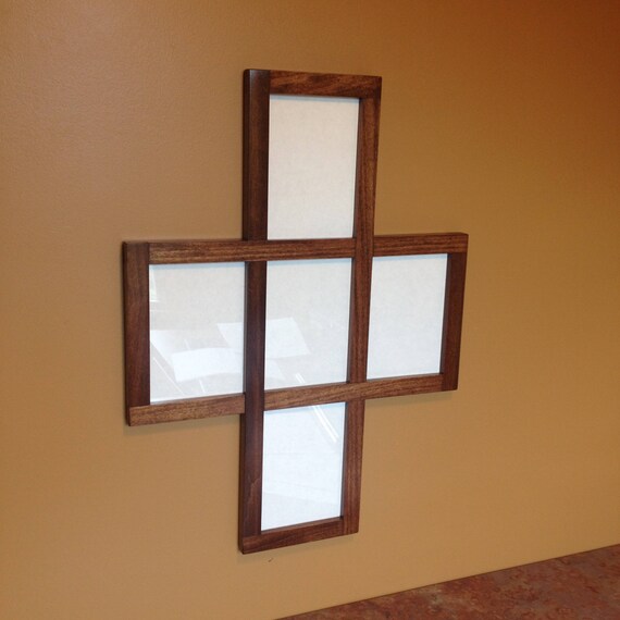 Wood Collage Picture Frame Multi Image 0