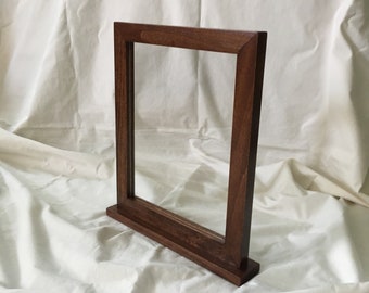 Two Sided Picture Frame for 8x10, 5x7, 4x6, 3x5, Square, or Custom Sized Pictures