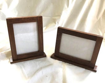 Tabletop Freestanding Picture Frame with a Base, Coffee Table Frame, Mantle Frame, Menu Frame