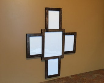 COLLAGE PICTURE FRAME, Multi Picture Frame, Photo Collage Frame, Cross Frame, Picture Frame Collage, Multiple Picture Frame