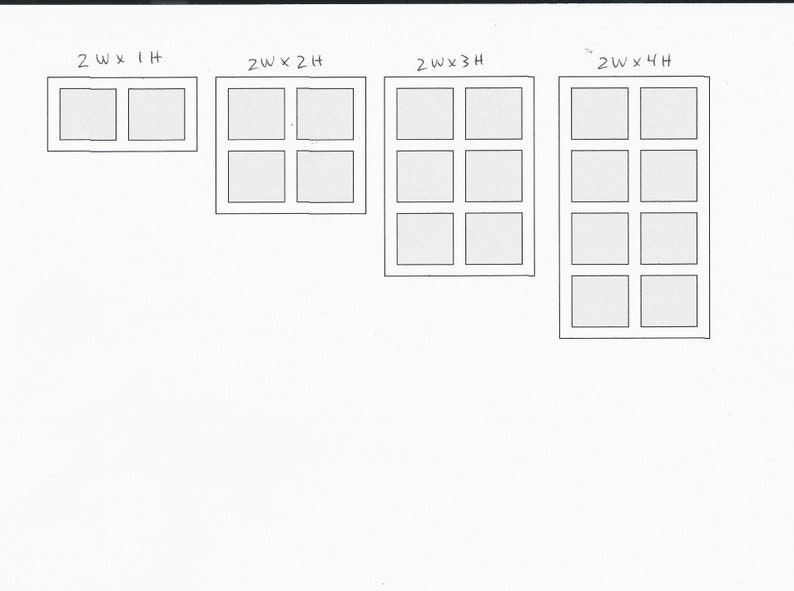 6x6 COLLAGE FRAME Square Photo Frame 6x6s Frame Photo Etsy