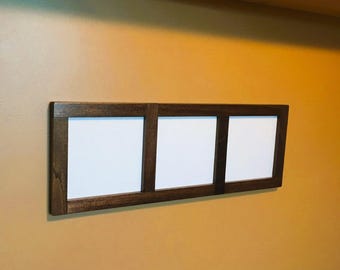 6x6 - 2, 3, 4, or 5 Openings Collage Frame: Poplar Wood, Multi-Opening Photo Display