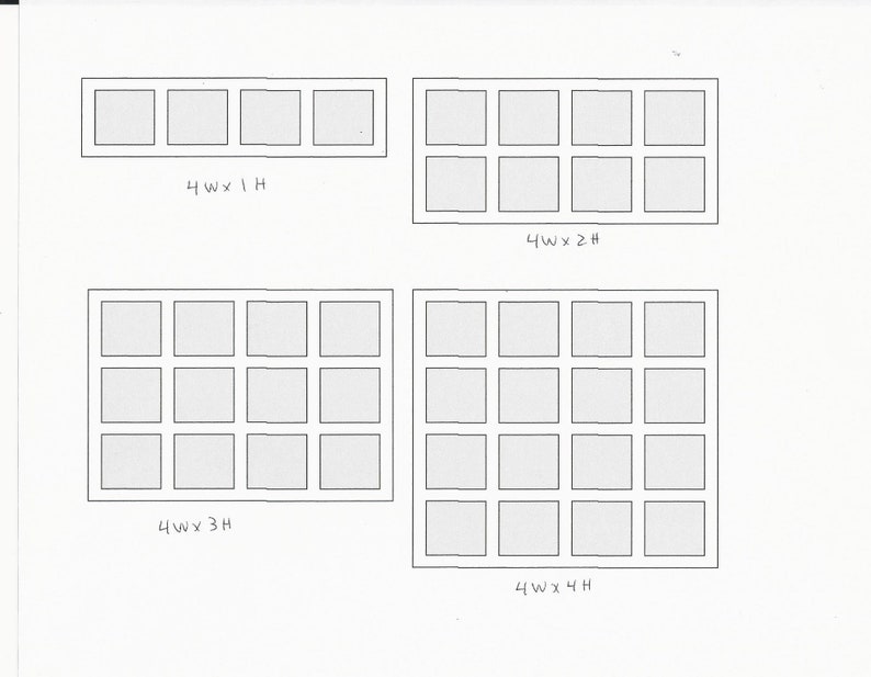 8x8 COLLAGE FRAME Square Photo Frame 8x8s Frame Photo Etsy