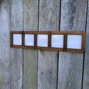 4x4s - 2, 3, 4, or 5 Openings Collage Picture Frame