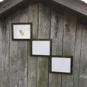 8x10 - 3 Opening Collage Picture Frame for Slanted or Diagonal Display