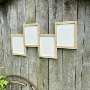 4 Opening Photo Collage Frame for 8x10, 5x7, or 4x6 Pictures, Multi Photo Frame