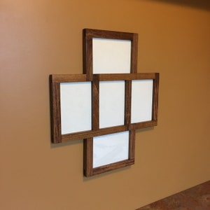 5 Opening Collage Picture Frame, Multi Photo Frame for 4x6, 5x7, or 8x10s, Mixed Orientation Frame