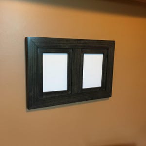 2 Opening Windowpane Picture Frame Collage, Two Photos Collage Frame