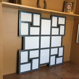 Large Poplar Wood Collage Picture Frame: 20 Opening Gallery Wall Display