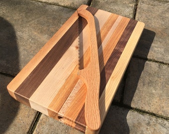 Bread Board with Onboard Bread Knife