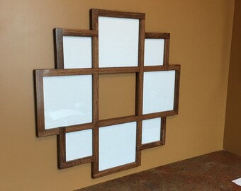 8  (or 9) Opening Photo Collage Frame for Square Pictures of Multiple Sizes