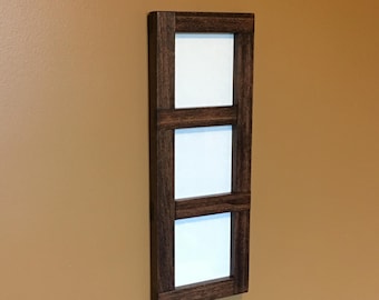 4x4 - 2, 3, 4, or 5 Openings Collage Picture Frame, Square Photos Frame