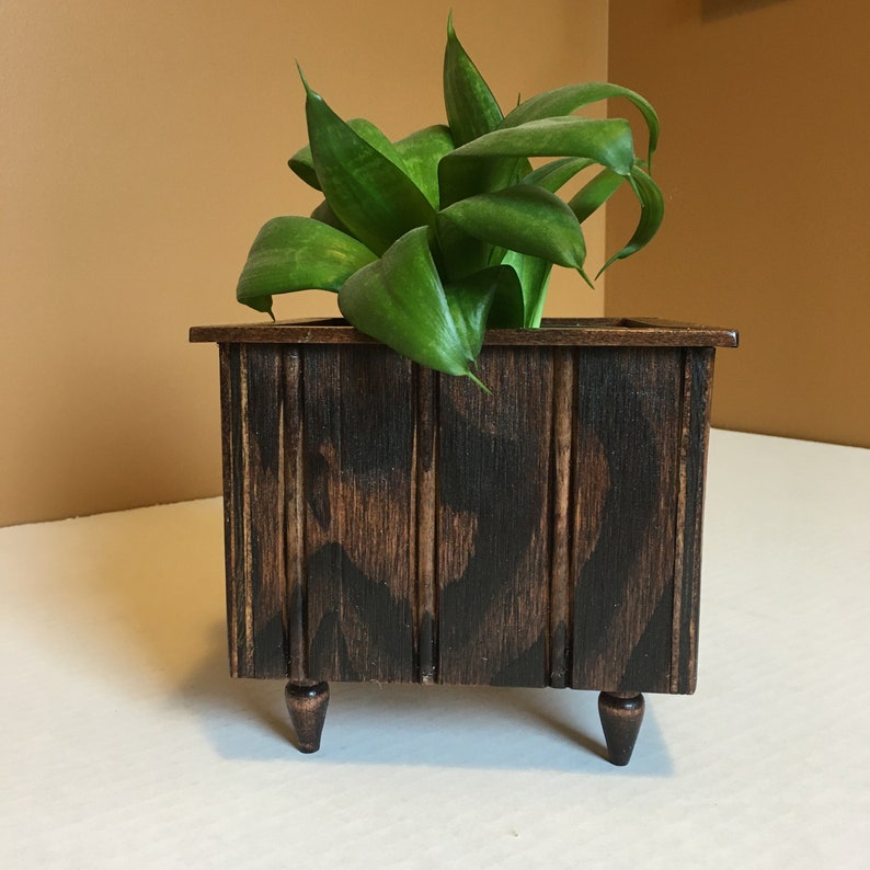 INDOOR WOODEN PLANTER with Liner Wooden Plant Box Planter Etsy