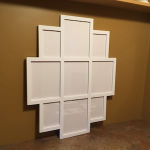 9 Öffnender weißer 8x10 und 5x7 Collagerahmen, Bilderrahmen für mehrere Größen