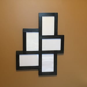 5 Opening Photo Collage Frame for Multiple Orientation 4x6, 5x7, or 8x10 Pictures