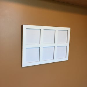 6x6s - 6, 8, or 9 Openings Photo Collage Frame, Picture Frame for Multiple 6x6 Square Openings
