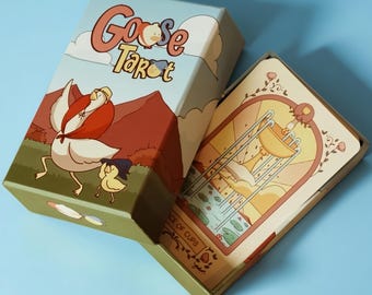 Gänse Tarot Deck, süsse Tier-Tarot-Karten, wunderliches Enten-Tarot, anfängerfreundliches Wahrsagungs-Deck, Cottagecore Geschenk, Geschenk für Tarot-Liebhaber