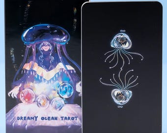 Baraja de Tarot Océano de Ensueño, Cartas de Tarot Medusas, Set de Tarot Inspirado en el Anime, Baraja de Adivinación Fantástica, Regalo Místico para Lectores y Amantes del Tarot